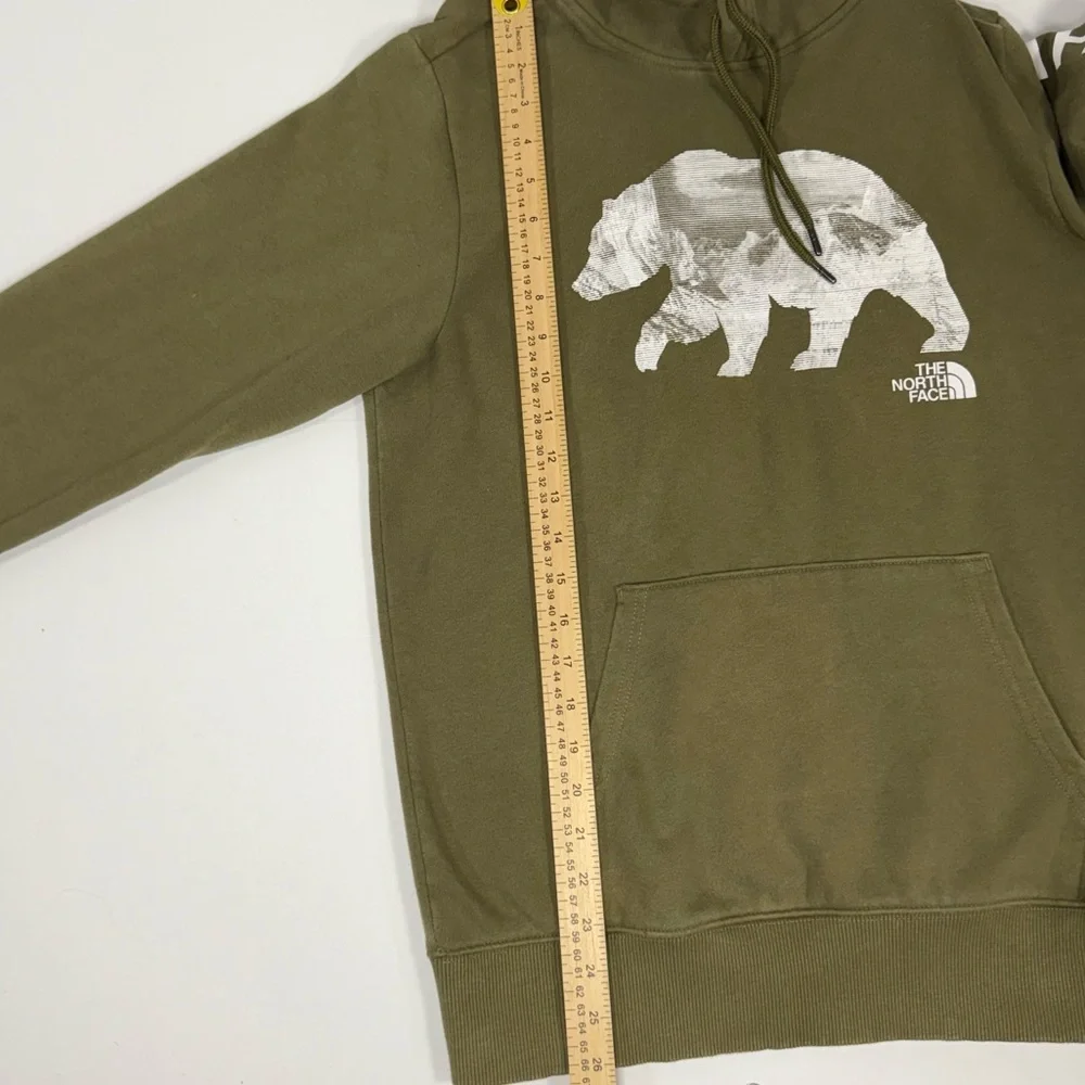 Gorpcore The North Face Olive Khaki Bear Mountain Graphic Hoodie Size‎ S Small